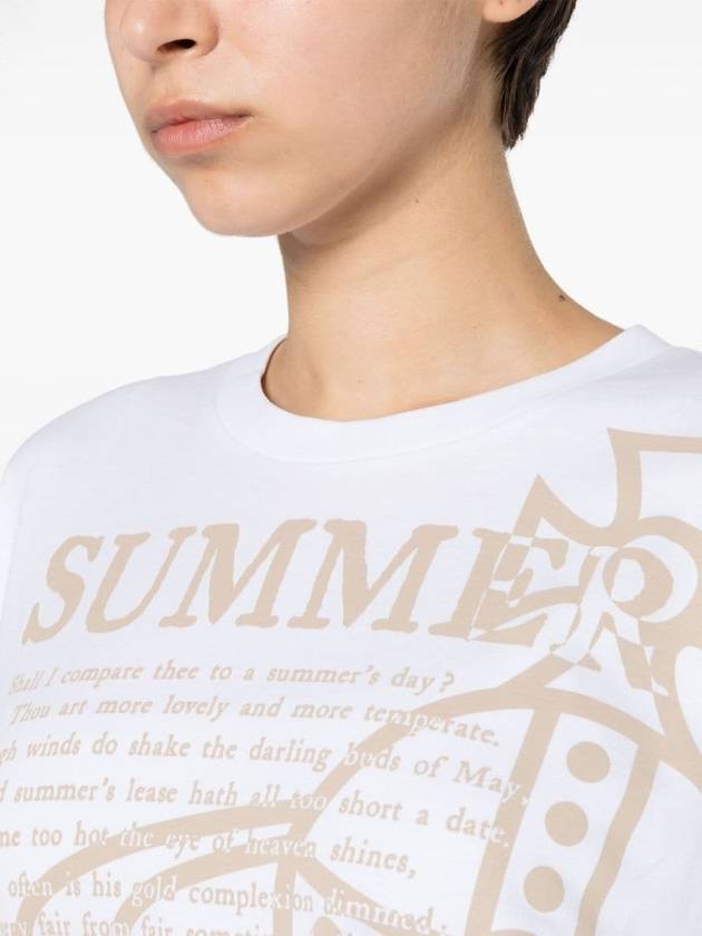 Summer Print Short Sleeve T-Shirt White - VIVIENNE WESTWOOD - BALAAN 5