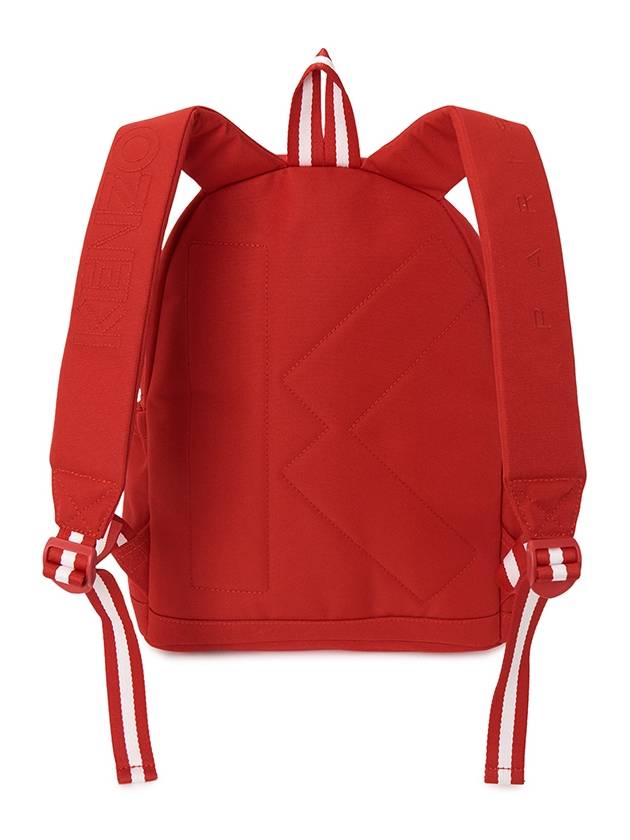 Kids Embroidered Logo Backpack Red - KENZO - BALAAN 4