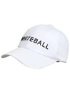 Golf Wear Golf Unisex Basic Cap WB21FAMC01WH White - WHITEBALL - BALAAN 2