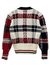 Donegal Tartan Check Cardigan - THOM BROWNE - BALAAN 4