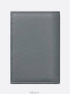 Oblique Saddle Bifold Card Wallet Deep Grey - DIOR - BALAAN 5