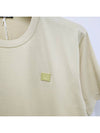 Face Logo Crew Neck Short Sleeve T-Shirt Sand Green - ACNE STUDIOS - BALAAN 6