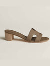 Oasis Epsom Sandals Etoupe - HERMES - BALAAN 4