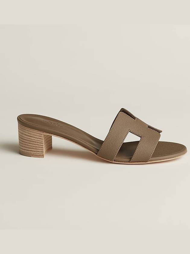 Oasis Epsom Sandals Etoupe - HERMES - BALAAN 4