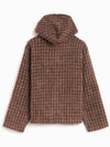 Check Hooded Cardigan Brown - OUR LEGACY - BALAAN 3