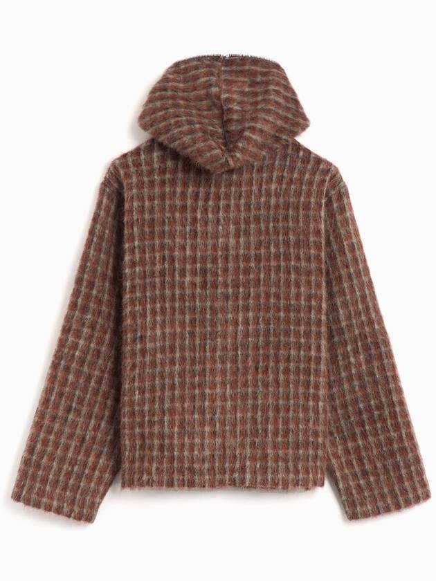 Check Hooded Cardigan Brown - OUR LEGACY - BALAAN 3