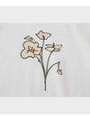 Artwork Flower Drawing Short Sleeve T Shirt Ivory - FFEFF STUDIO - BALAAN 8