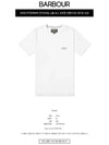 Men's International Small Logo Short Sleeve T-Shirt White - BARBOUR - BALAAN 3