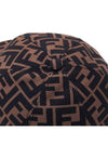 Fendirama Fabric Ball Cap Brown - FENDI - BALAAN.