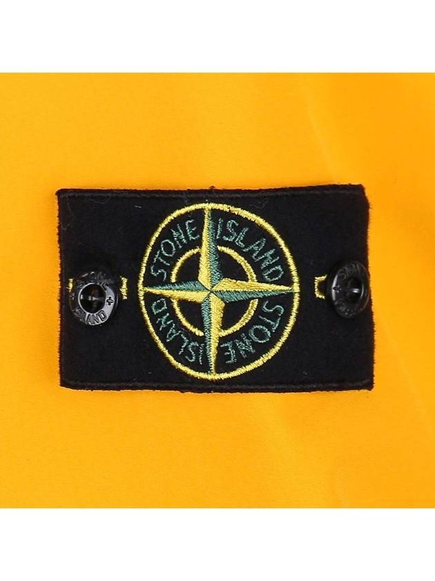 Men's Wappen Patch Softshell Hoodie Zip-up Yellow - STONE ISLAND - 7