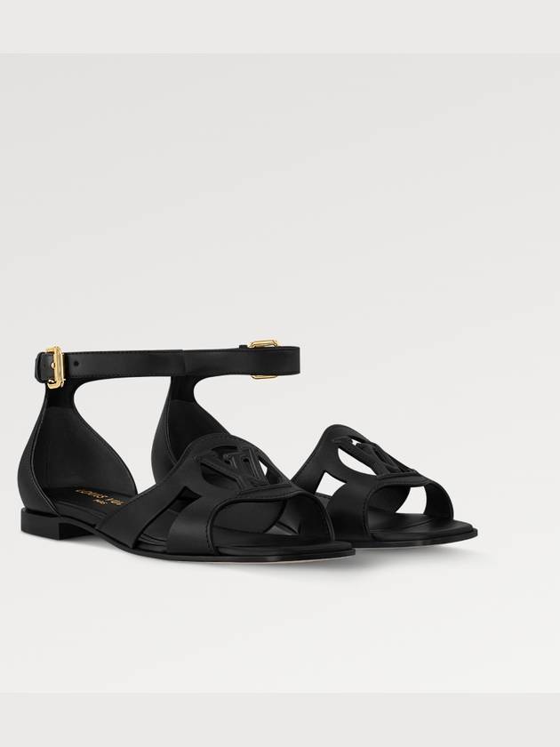 LV Isola Flat Sandals Black - LOUIS VUITTON - BALAAN 2