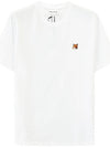 Fox Head Patch Classic Short Sleeve T-Shirt White - MAISON KITSUNE - BALAAN 2