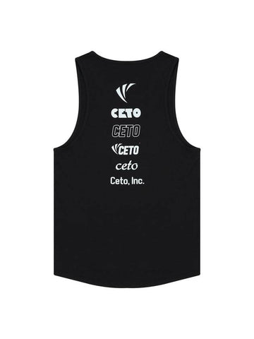 Back Graphic Extra Spandex Sleeveless Black - CETO - BALAAN 1