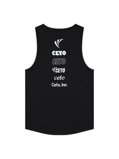 Back Graphic Extra Spandex Sleeveless Black - CETO - BALAAN 1