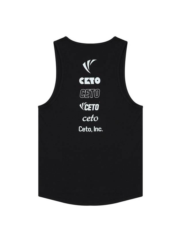 Back Graphic Extra Spandex Sleeveless Black - CETO - BALAAN 2