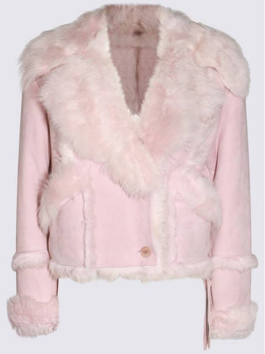 Salvatore Santoro Pink Leather Jacket - SALVATORE SANTORO - BALAAN 1