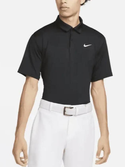 UK Dri-Fit Tour Men's Solid Golf Polo Collar - DR5298-010 - NIKE - BALAAN 2