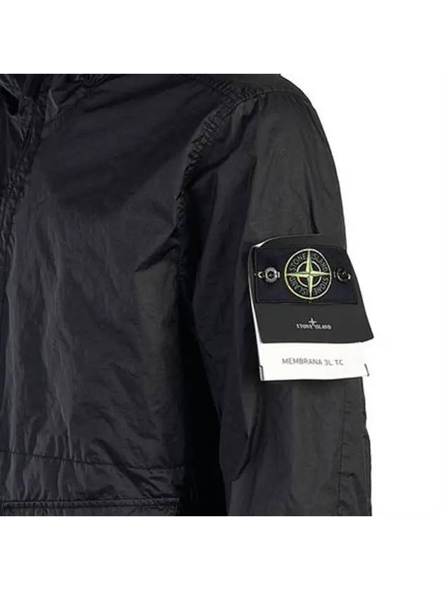 Membrana 3L TC Hooded Jacket Black - STONE ISLAND - BALAAN 8