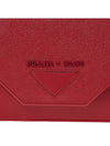 lettering logo shoulder bag red - PRADA - BALAAN 8
