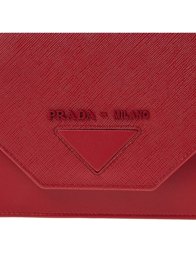 Lettering Logo Shoulder Bag Red - PRADA - BALAAN 8