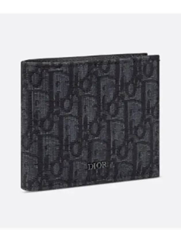 Wallet Black  Oblique Jacquard - DIOR - BALAAN 4