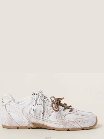 530 SL Leather Low Top Sneakers White - MIU MIU - BALAAN 2