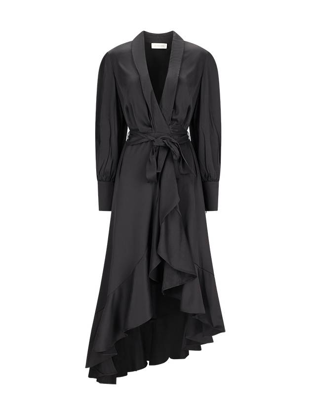 SILK WRAP MIDI DRESS - ZIMMERMANN - BALAAN 1