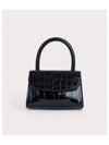 MINI CROCO EMBOSSED LEATHER TOTE BAG BLACK B1BRCM016WTHBK0CW0 - BY FAR - BALAAN 2