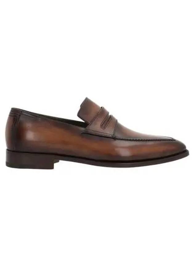 Leather Penny Loafer Brown - BERLUTI - BALAAN 2