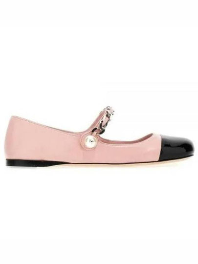 Women's Leather Ballerina Flats Pink - MIU MIU - BALAAN 2