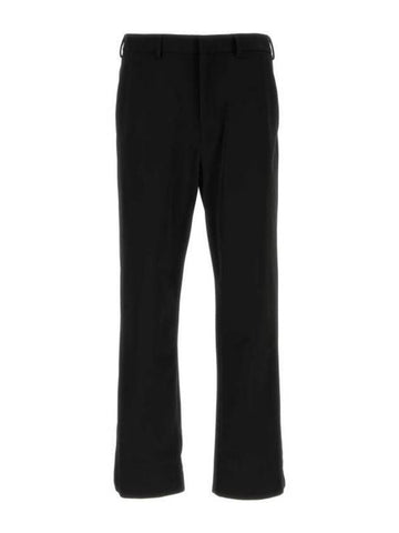 Stretch Technical Fabric Jeans Black - PRADA - BALAAN 1