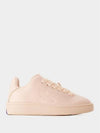 Box Leather Low-Top Sneakers Pink - BURBERRY - BALAAN 2