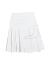 Women's Naomi Golf Pleated Skirt White - J.LINDEBERG - BALAAN 2