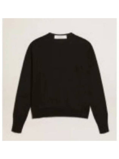 Round Neck Wool Knit Top Black - GOLDEN GOOSE - BALAAN 2