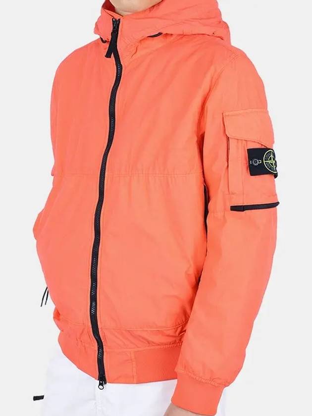 Men's Wappen Patch Naslan Watro Hooded Jacket Orange - STONE ISLAND - BALAAN 2