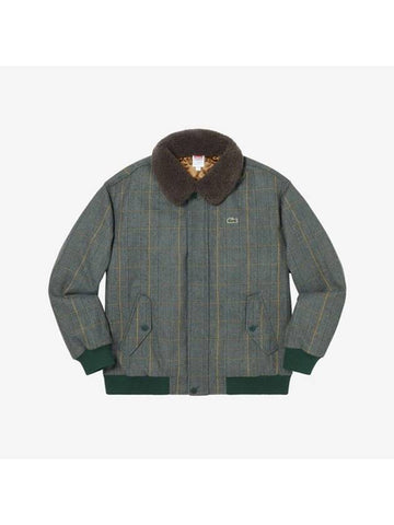 Lacoste Wool Bomber Jacket Green - SUPREME - BALAAN 1