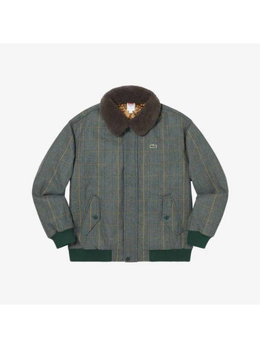 Lacoste Wool Bomber Jacket Green - SUPREME - BALAAN 1