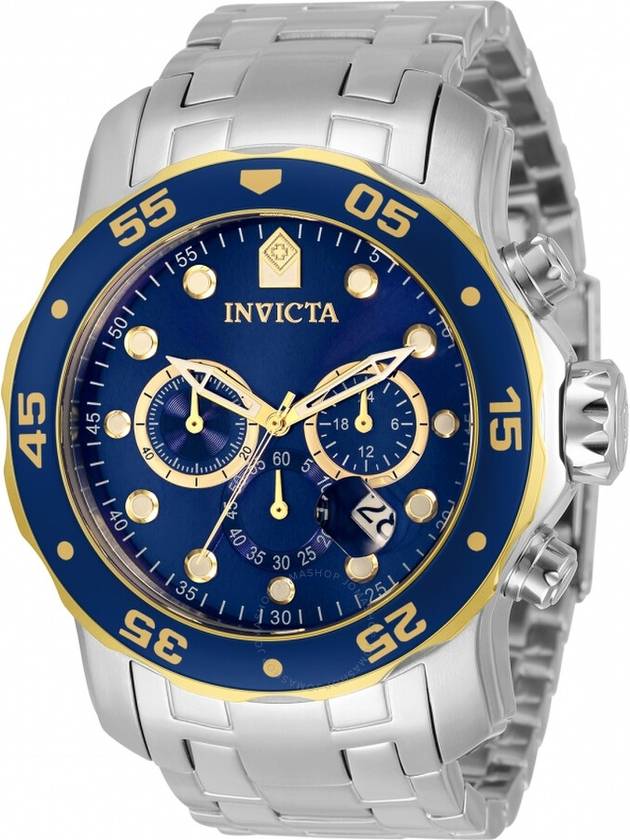 Invicta Pro Diver Chronograph Quartz Blue Dial Men's Watch 33996 - INVICTA - BALAAN 1