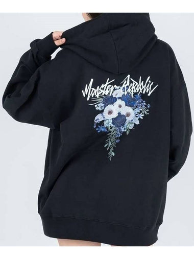 Movement Flower Midnight Blue Hooded Top Black - MONSTER REPUBLIC - BALAAN 1