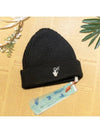 Off White Beanie Hat Black OMLC016F21KN001 - OFF WHITE - BALAAN 5