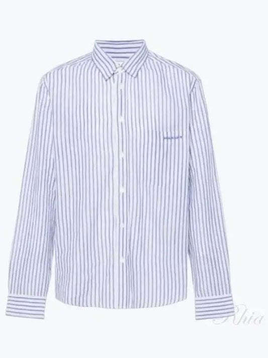 Jasolo Striped Long Sleeve Shirt Blue - ISABEL MARANT - BALAAN 2