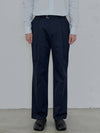 Men's Belted Two-Tuck Slacks Navy - FILLCHIC - BALAAN 3