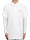 Liam Regular Fit Long Sleeve Polo Shirt White - J.LINDEBERG - BALAAN 2