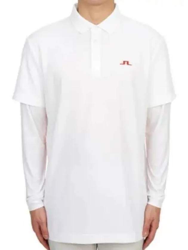 Liam Regular Fit Long Sleeve Polo Shirt White - J.LINDEBERG - BALAAN 2