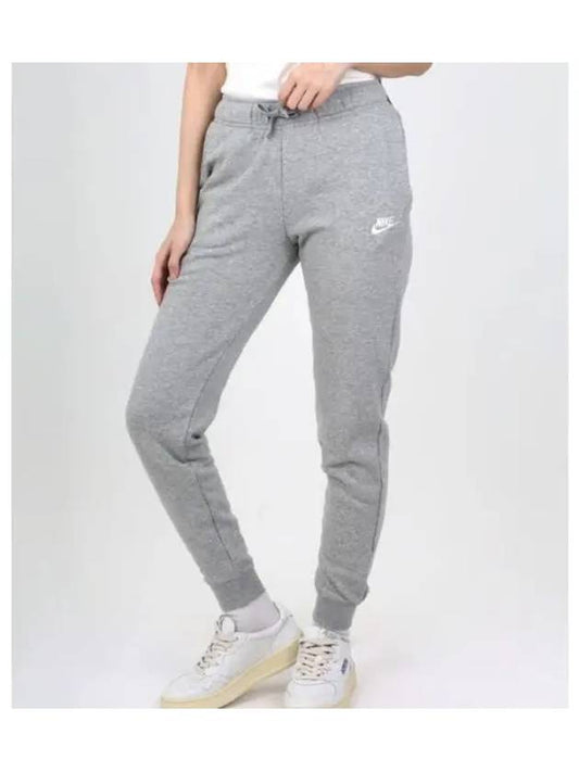 Women's Sportswear Club Fleece Mid-Rise Jogger Track Pants Grey - NIKE - BALAAN 2