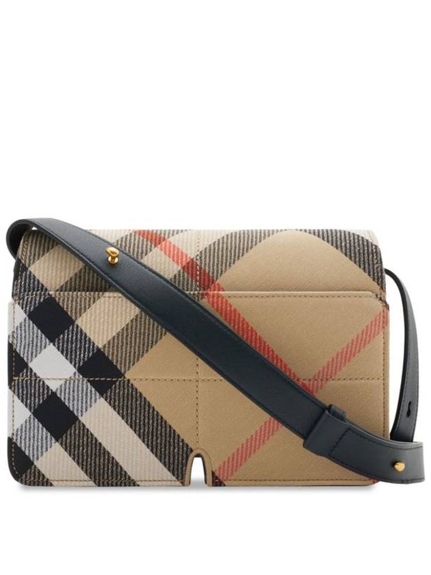 Snip Check Shoulder Bag Sand - BURBERRY - BALAAN 5