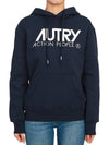 Women's brushed hoodie HOIW 409B BLUE - AUTRY - BALAAN 1