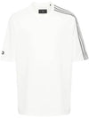 3 Stripe Short Sleeve T-Shirt Off White - Y-3 - BALAAN 1