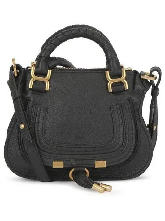 Marcie Mini Double Carry Tote Bag Black - CHLOE - BALAAN 2