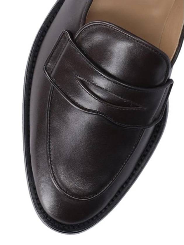 Grosgrain Loop Trim Loafers Brown - THOM BROWNE - BALAAN 6